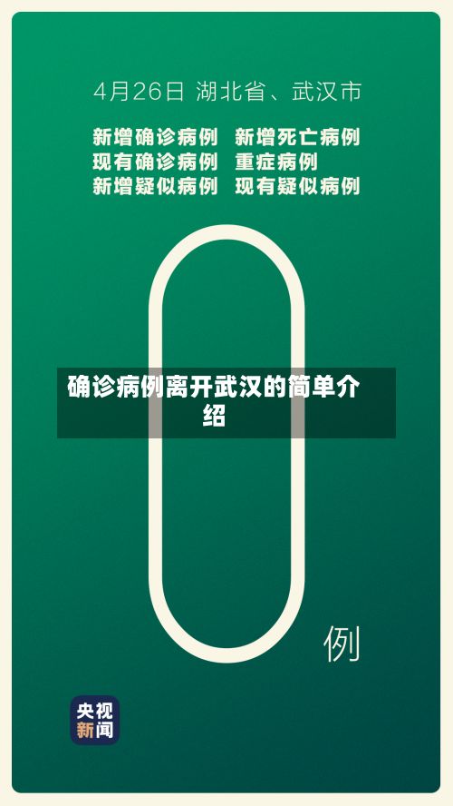 确诊病例离开武汉的简单介绍
