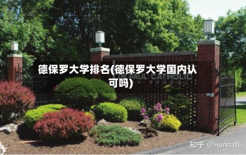 德保罗大学排名(德保罗大学国内认可吗)