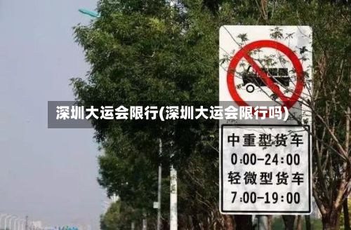 深圳大运会限行(深圳大运会限行吗)-第2张图片