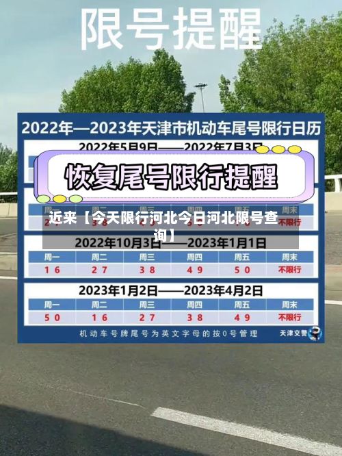 近来【今天限行河北今日河北限号查询】-第2张图片