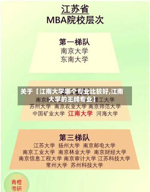 关于【江南大学哪个专业比较好,江南大学的王牌专业】-第2张图片