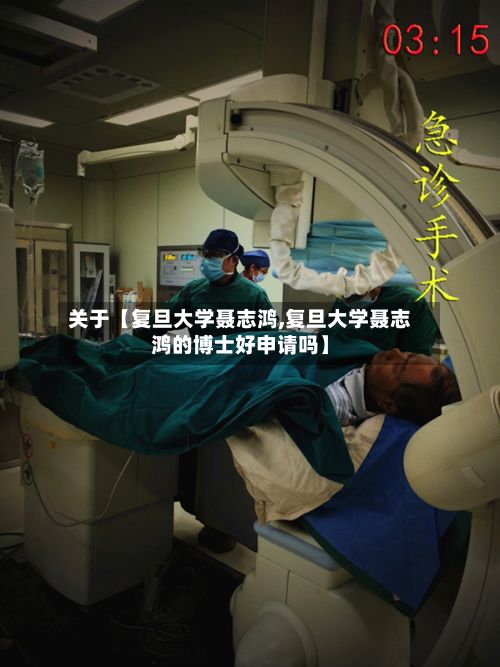 关于【复旦大学聂志鸿,复旦大学聂志鸿的博士好申请吗】