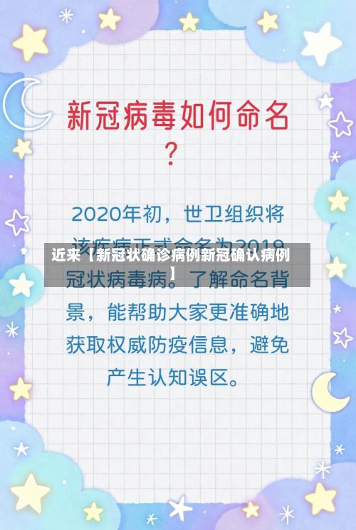 近来【新冠状确诊病例新冠确认病例】