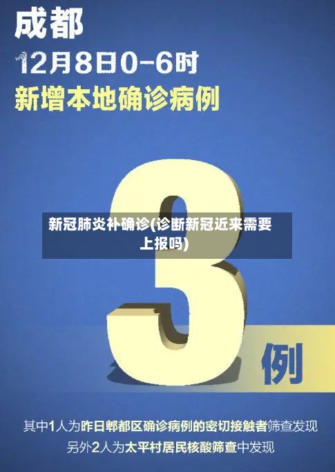 新冠肺炎补确诊(诊断新冠近来需要上报吗)-第2张图片