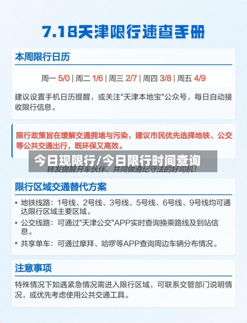 今日现限行/今日限行时间查询-第2张图片