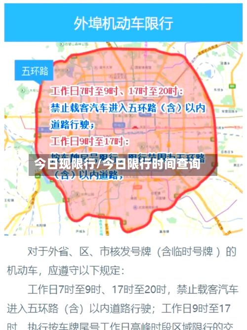 今日现限行/今日限行时间查询