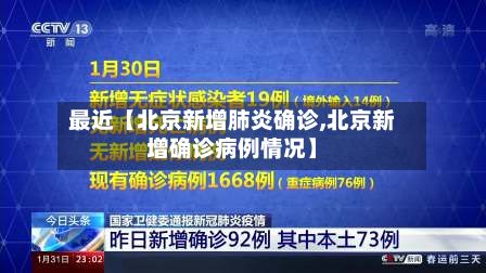 最近【北京新增肺炎确诊,北京新增确诊病例情况】-第3张图片